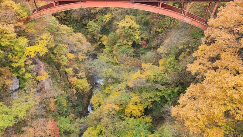 雪割橋・雪割渓谷 福島県西郷村の