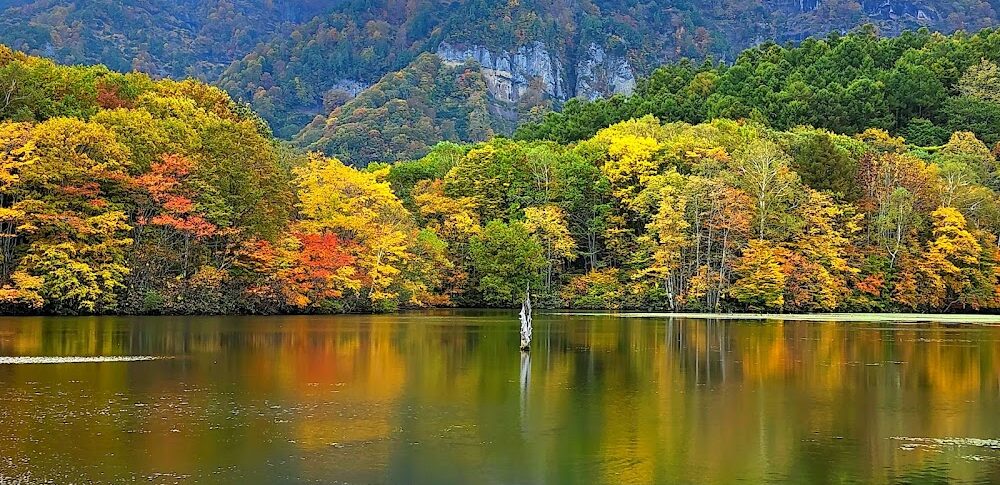 戸隠高原鏡池（長野県）